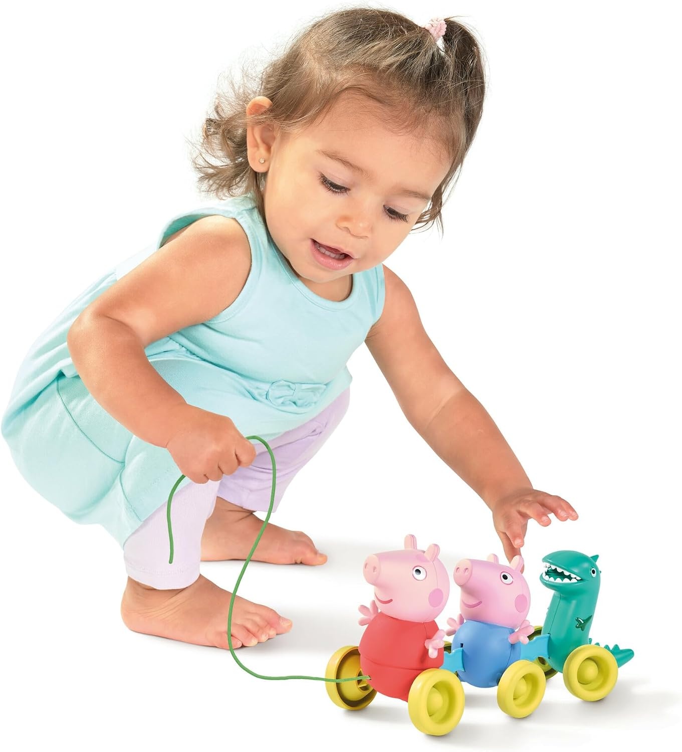 image:imageTOMY Toomies Grow with Peppa Pig  Peppas Activity House  Kids Activity Center with Sensory Shape Sorting and Color Matching Games  Includes 4 Peppa Pig Family Textured Blocks  18 Months and UpPull Along Peppa