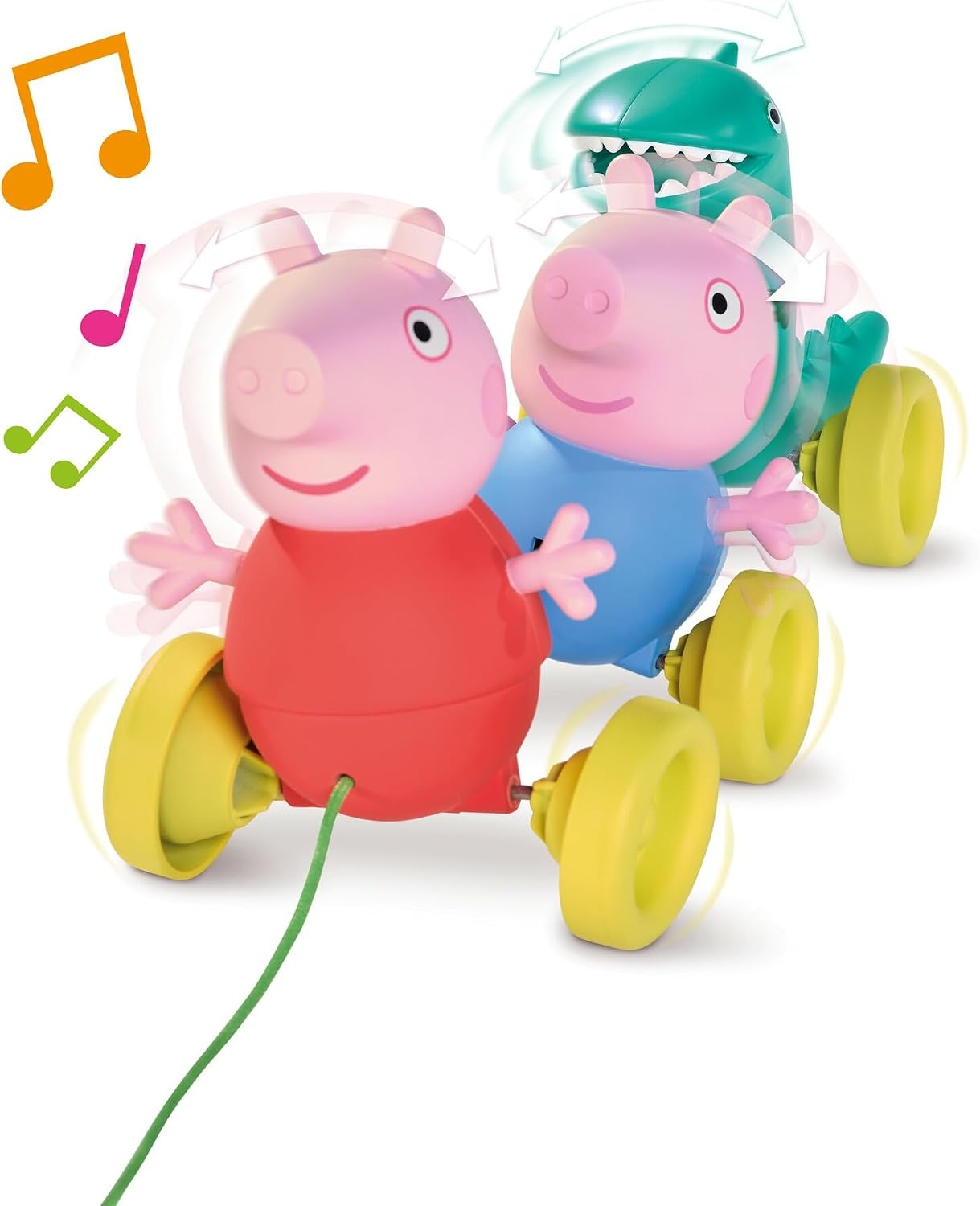 image:imageTOMY Toomies Grow with Peppa Pig  Peppas Activity House  Kids Activity Center with Sensory Shape Sorting and Color Matching Games  Includes 4 Peppa Pig Family Textured Blocks  18 Months and UpPull Along Peppa