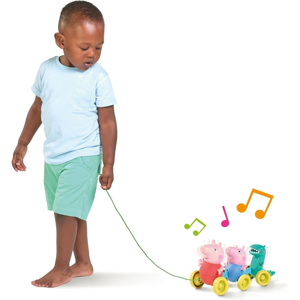 image:imageTOMY Toomies Grow with Peppa Pig  Peppas Activity House  Kids Activity Center with Sensory Shape Sorting and Color Matching Games  Includes 4 Peppa Pig Family Textured Blocks  18 Months and UpPull Along Peppa