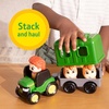 image:imageBuildABuddy Stackers Farm Playset  15Piece Farm Toy Set with Horses Farmer and Spinning MerryGoRound  Officially Licensed John Deere Toys  Stacking Toys for Toddlers Ages 18 Months and Up
