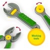 image:imageJohn Deere Deluxe Talking Toolbelt  7Piece Kids Tool Set  Interactive Construction Toys  Interactive Toddler Tools Playset  Green  7 Count  Preschool Toys Ages 2 Years and Up