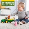 image:imageTOMY John Deere Animal Sounds Hayride Musical Tractor Toy  Musical Hayride Toddler Toys  Includes Farmer Figure Tractor and 4 Farm Animals  Toddler Music Toys  Ages 12 Months and Up