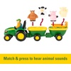 image:imageTOMY John Deere Animal Sounds Hayride Musical Tractor Toy  Musical Hayride Toddler Toys  Includes Farmer Figure Tractor and 4 Farm Animals  Toddler Music Toys  Ages 12 Months and Up