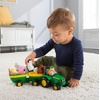 image:imageTOMY John Deere Animal Sounds Hayride Musical Tractor Toy  Musical Hayride and Farm Animal Toddler Toys  Includes Farmer Figure Tractor and 4 Farm Animals  Ages 18 Months and UpHayride Musical Tractor Toy
