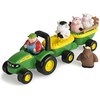 image:imageTOMY John Deere Animal Sounds Hayride Musical Tractor Toy  Musical Hayride and Farm Animal Toddler Toys  Includes Farmer Figure Tractor and 4 Farm Animals  Ages 18 Months and UpHayride Musical Tractor Toy