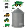 image:imageTOMY John Deere Farm Playset with Grain Bin  164 Scale  Includes Grain Bin John Deere Tractor Toys Skid Steer Farm Animal Toys and Fencing  Ages 3 Years and Up