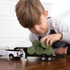 image:imageTOMY John Deere Ford Pickup with Gooseneck Trailer with Bales amp Bale Holder White Green Unisex Children