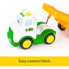 image:imageTOMY John Deere Lights amp Sounds Farmin Friends Hauling Set  Includes Toy Truck and Backhoe Tractor Toy for Indoor and Outdoor Play  Preschool Toys Ages 18 Months and Up