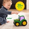 image:imageTOMY John Deere Lights n Sounds Johnny Tractor  Light Up Tractor Toy with Sound Effects and FreeRolling Wheels  Officially Licensed John Deere Product  Indoor Outdoor Toy  Ages 18 Months and Up