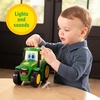 image:imageTOMY John Deere Lights n Sounds Johnny Tractor  Light Up Tractor Toy with Sound Effects and FreeRolling Wheels  Officially Licensed John Deere Product  Indoor Outdoor Toy  Ages 18 Months and Up