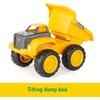 image:imageTOMY John Deere Sandbox Toy Set  Includes Dump Truck Toy Bucket and Beach Shovel  Toddler Outdoor Construction Toys  Summer Sand Toys  Yellow  3 CountYellow
