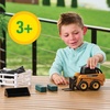 image:imageTOMY John Deere Skid Steer Farm Set  116 Scale  Officially Licensed  Skid Steer with Lights and Sounds Interchangeable Bucket and Fork Hay Bales Steer and Fence indoor outdoor play