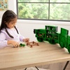 image:imageTOMY John Deere Tractor Toys  Value Set and Carrying Case  Portable TractorShaped Carrying Case with 10 Compartments  Farm Toys  18 Count  3 Years and UpVehicle Toy Set