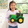 image:imageTOMY John Deere Tractor Toys  Value Set and Carrying Case  Portable TractorShaped Carrying Case with 10 Compartments  Farm Toys  18 Count  3 Years and UpVehicle Toy Set
