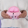 image:imageTOMY Mofulatto  Kirby Plush Coin Pouch  Zippered Plush Purse with Retractable Clip  Includes Clear ID Window  Kirby Merch and Accessories  6 Inch  Ages 14 Years and Up