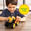 image:imageTOMY Monster Treads John Deere Flipper Truck Toy  2in1 Transforming Dump Truck and Loader Toy with Heavy Duty Tires  Kids Construction Toys  Ages 3 Years and Up