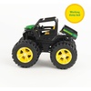 image:imageTOMY Monster Treads John Deere Roaring Rev Up Hauler Monster Truck Toy Set  Includes Monster Truck Trailer and John Deere Gator  Construction Toys with Hauling Action  3 Count
