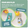 image:imageTOMY Toomies Blueys Water Slide  Includes Water Slide with Suction Cup Clip On Bucket and Bluey Figure  Interactive Toddler Bath Toys  Ages 18 Months and Up