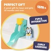 image:imageTOMY Toomies Blueys Water Slide  Includes Water Slide with Suction Cup Clip On Bucket and Bluey Figure  Interactive Toddler Bath Toys  Ages 18 Months and Up