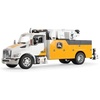 image:imageERTL Prestige Collection 150 John Deere Construction Kenworth Service Truck  DieCast Replica with Steerable Wheels Opening Hood Detailed Interior amp Movable Crane