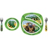 image:imageJohn Deere Kids Dish Set by ERTL  4Piece Toddler Feeding Set with Plate Bowl Fork amp Spoon  BPAFree Microwave amp Dishwasher Safe Ages 9 Months LP88975