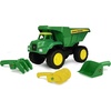 image:imageJohn Deere Preschool 15 inch Big Scoop Dump Truck with Sand Tools Outdoor Toys for Ages 3 to 4Retail Packaging