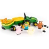 image:imageTOMY John Deere Animal Sounds Hayride Musical Tractor Toy  Musical Hayride Toddler Toys  Includes Farmer Figure Tractor and 4 Farm Animals  Toddler Music Toys  Ages 12 Months and Up