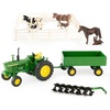 image:imageTOMY John Deere Farm Toy Playset  132 Scale  Includes DieCast Tractor Toy Farm Animal Toys and Farming Accessories  Toddler Toys Ages 3 Years and Up
