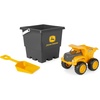 image:imageTOMY John Deere Sandbox Toy Set  Includes Dump Truck Toy Bucket and Beach Shovel  Toddler Outdoor Construction Toys  Summer Sand Toys  Yellow  3 CountYellow