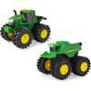 image:imageTOMY Monster Treads Monster Truck Toys  John Deere Tractor and Combine 2Pack with Lights and Sounds  John Deere Toys with Durable Bouncy Tires  2 Count  Ages 3 Years and Up