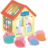 image:imageTOMY Toomies Grow with Peppa Pig  Peppas Activity House  Kids Activity Center with Sensory Shape Sorting and Color Matching Games  Includes 4 Peppa Pig Family Textured Blocks  18 Months and UpPeppas Activity House