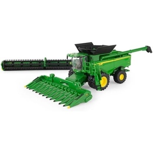 image:imageERTL Prestige Collection John Deere S7 800 Combine Replica 164 Scale DieCast Model with Duals HDF40 Grain Head amp CF12 Folding Corn Head  Collector Farm Toy
