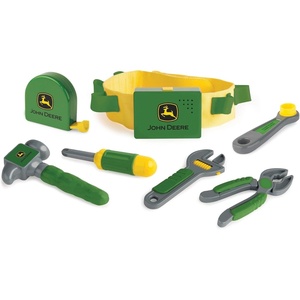 image:imageJohn Deere Deluxe Talking Toolbelt  7Piece Kids Tool Set  Interactive Construction Toys  Interactive Toddler Tools Playset  Green  7 Count  Preschool Toys Ages 2 Years and UpStandard
