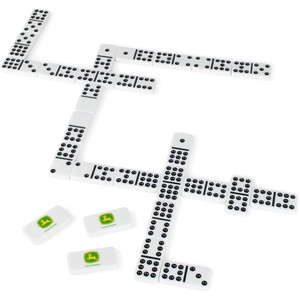 image:imageJohn Deere Dominoes  Double 9 Dominoes Set with John Deere Collectors Tin  Collectible John Deere Toys  Family Games and Dominos for Kids Ages 8 Years and Up