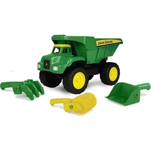 image:imageJohn Deere Preschool 15 inch Big Scoop Dump Truck with Sand Tools Outdoor Toys for Ages 3 to 4Retail Packaging