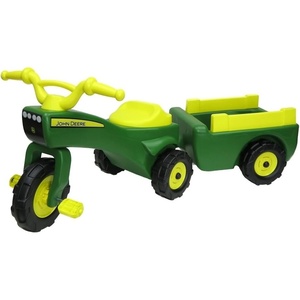image:imageJohn Deere Ride On Toys Pedal Tractor with Wagon for Kids Aged 18 Months to 3 Years GreenYellow