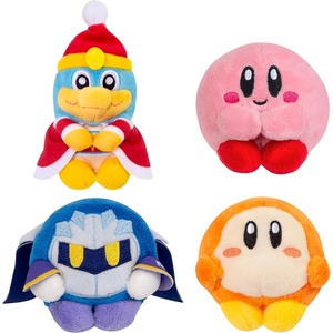image:imageTOMY Chokkori San Kirby Mini Plush Toys  4Pack with Kirby Waddle Dee Meta Knight amp King Dedede  Mini Gaming Desk Decor  Gamer Gifts and Collectibles  Ages 6