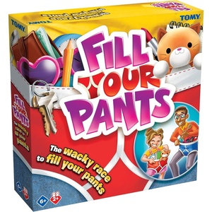 image:imageTOMY Fill Your Pants Game  Simple and Fast Paced Family Games for Kids and Adults  Kid Gifts and Activities for Family Night  Ages 6 Years and Up