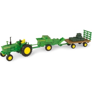 image:imageTOMY John Deere Haying Set  132 Scale  Collectible John Deere Toys  Authentic DieCast Farm Toys  3 Years and Up
