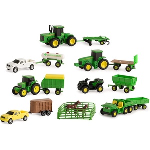 image:imageTOMY John Deere Tractor Toy and Truck Toy Value Set  164 Scale  Officially Licensed Farm Toy Playset Includes Tractors Trucks Fencing and Horse Toy  Ages 5 Years and Up