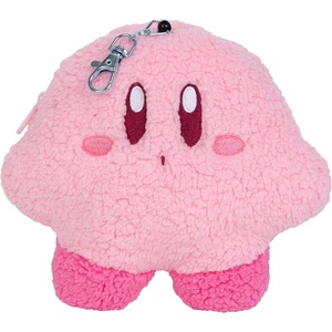 image:imageTOMY Mofulatto  Kirby Plush Coin Pouch  Zippered Plush Purse with Retractable Clip  Includes Clear ID Window  Kirby Merch and Accessories  6 Inch  Ages 14 Years and Up