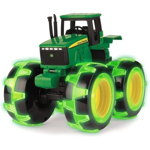 image:imageTOMY Monster Treads Lightning Wheels  John Deere Tractor  Motion Activated Light Up Monster Truck Toy  John Deere Tractor Toys with Monster Truck Tires  Ages 3 Years and Up