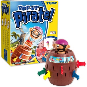 image:imageTOMY Pop Up Pirate Board Game  Family and Preschool Kids Games for Family Game Night  Winter Break Activities Girls and Boys Games  24 Players  Ages 4 Years and Up