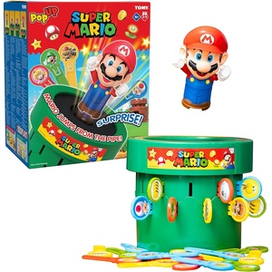 image:imageTOMY Pop Up Super Mario Game  Activities for Indoor Recess or Family Game Night  Officially Licensed Super Mario Toys for Kids  24 Players  Ages 4 Years and UpPop Up Super Mario