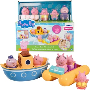 image:imageTOMY Toomies Peppa Pig House Bath Toy Playset  Toddler Bathtub Activity Center Suction Cup Toy  Peppa Pig Baby Bath Toys  Toddler Bath and Water Toys  Ages 18 Months and UpBoat Adventure