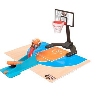 image:imageTOMY Xtreme Dunk  Trick Shot Mini Basketball Game Set with Mini Hoop and Player Figure  Tabletop Indoor Basketball Game  Kids Sports Toys  Ages 6 Years and Up