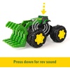 image:imageJohn Deere Monster Treads Rev Up Tractor Toy Tractor Toys  Monster Truck Style Tires and Sounds  10 Inch  Ages 3 Years and Up Green
