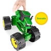 image:imageTOMY Monster Treads  AllTerrain John Deere Tractor  Tilting Monster Truck Toy with Heavy Duty Tires  John Deere Tractor Toys  Ages 3 Years and Up