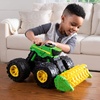 image:imageTOMY Monster Treads  John Deere Tractor Toy and Wagon  Includes Lights Sounds and Monster Truck Tires  John Deere Farm Toys  Ages 3 Years and UpSuper Scale Combine