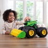 image:imageTOMY Monster Treads  John Deere Tractor Toy and Wagon  Includes Lights Sounds and Monster Truck Tires  John Deere Farm Toys  Ages 3 Years and UpSuper Scale Combine